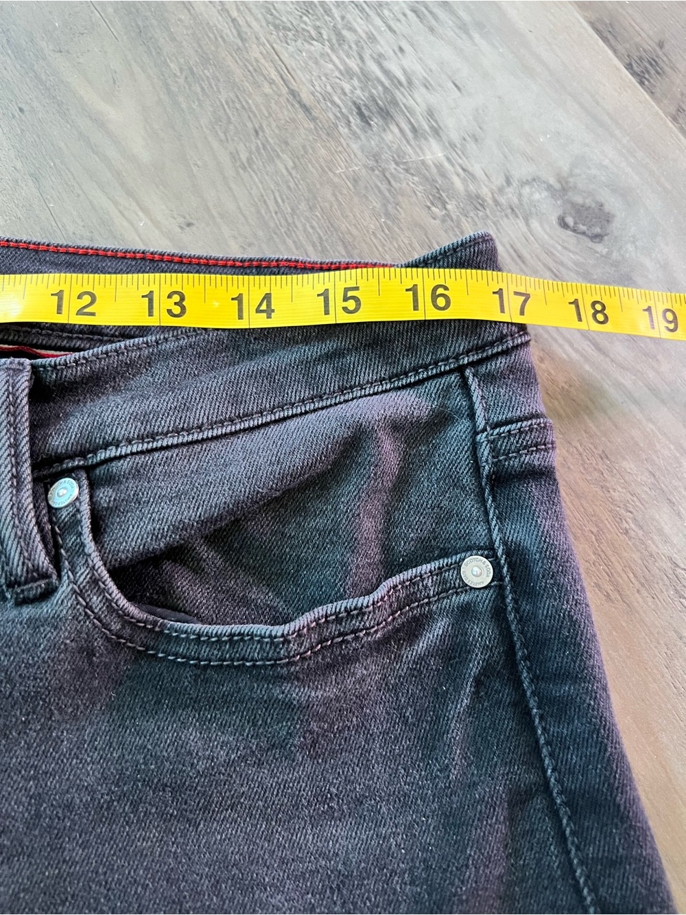 Scotch & Soda Sky straight-fit jeans Women’s Size 12 In Black Night High Rise - Picture 7 of 9
